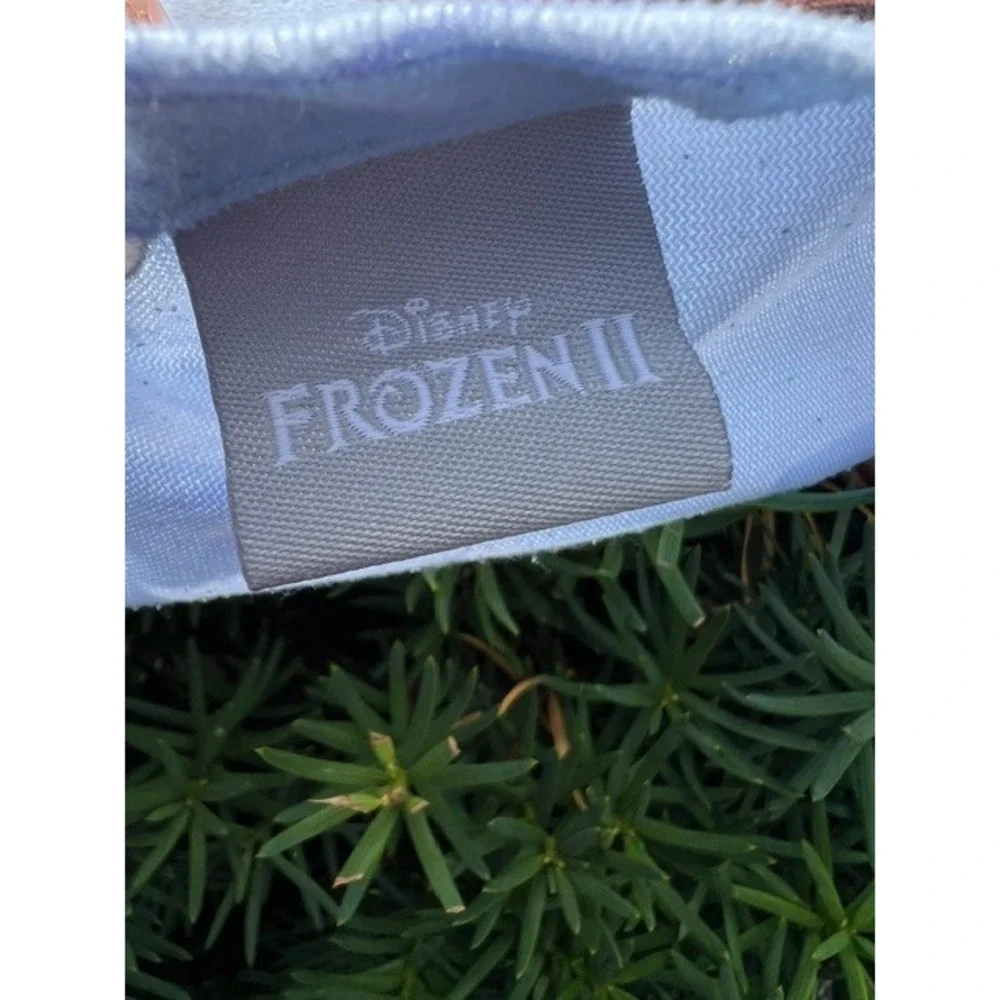 Disney Frozen II Blanket Throw 64x184 Blue EUC Anna Elsa Olaf Winter Forest 2019
